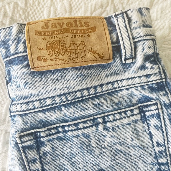 Vintage Javoli’s By Apollo Snow Washed Jeans Small Denim Small 26” Waist - Picture 3 of 6